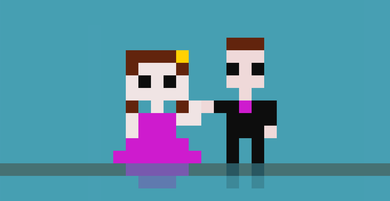 Pixel art: At The Ball
